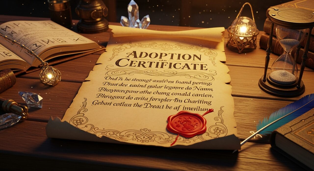 Sample adoption certificate